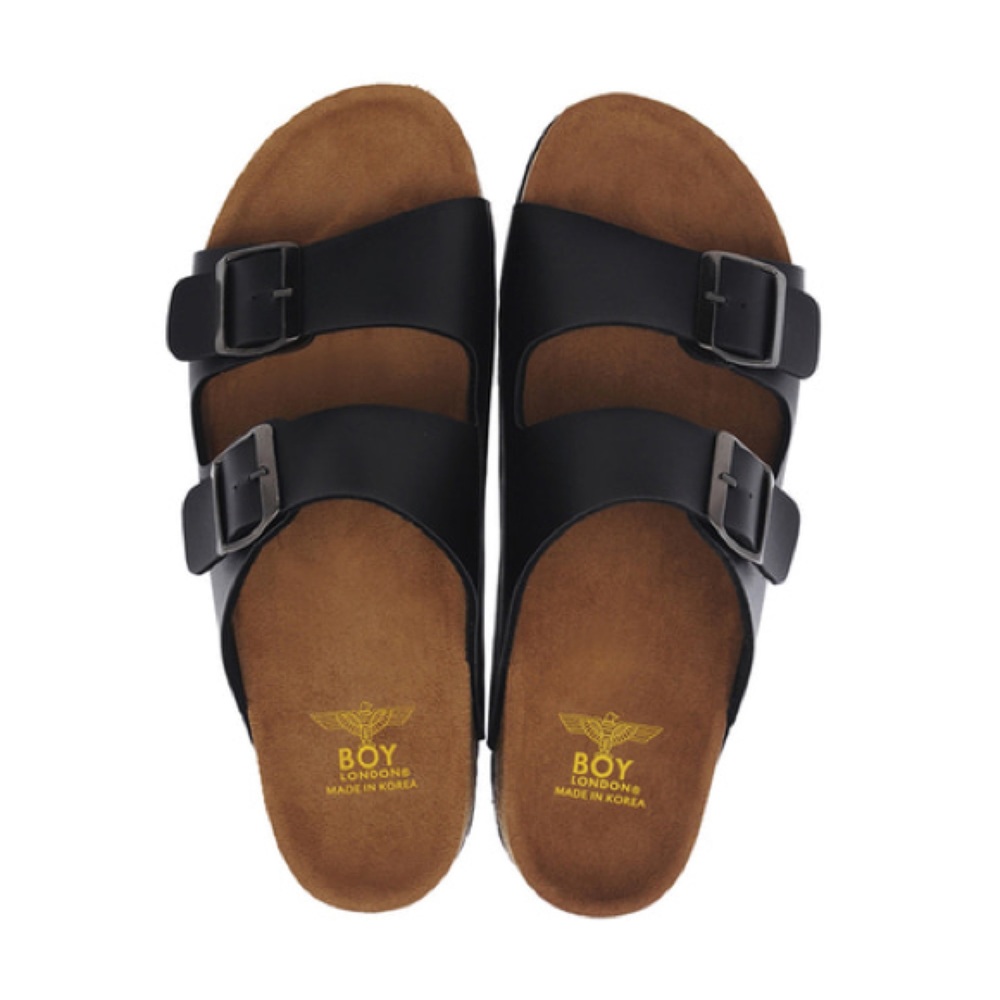 BOY LONDON Street Style Sandals mens size 8.5 black/brown